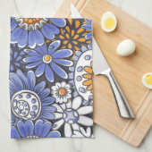 花柄 キッチンタオル (四つ折り)
