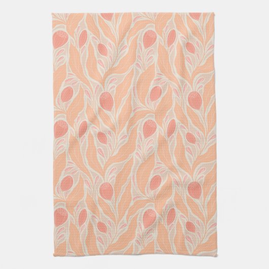 花柄 キッチンタオル (縦)