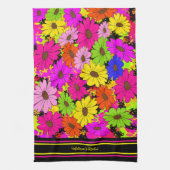 花柄 キッチンタオル (縦)