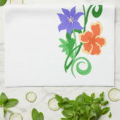 花柄 キッチンタオル (折り畳み)