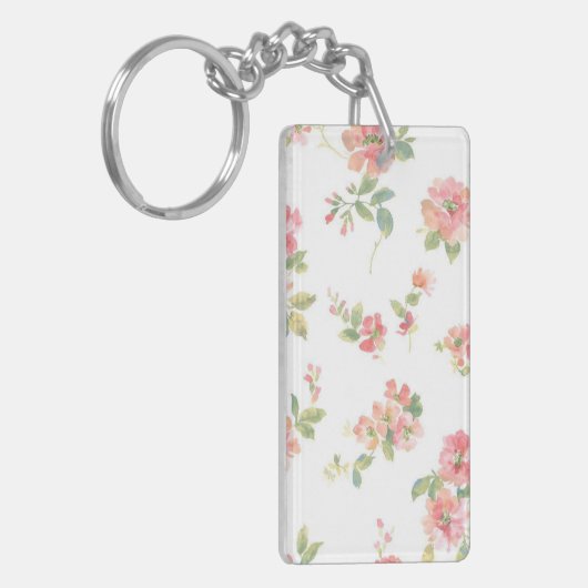 花柄 キーホルダー (正面左)