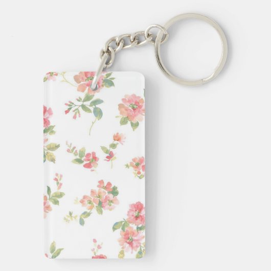 花柄 キーホルダー (裏面)