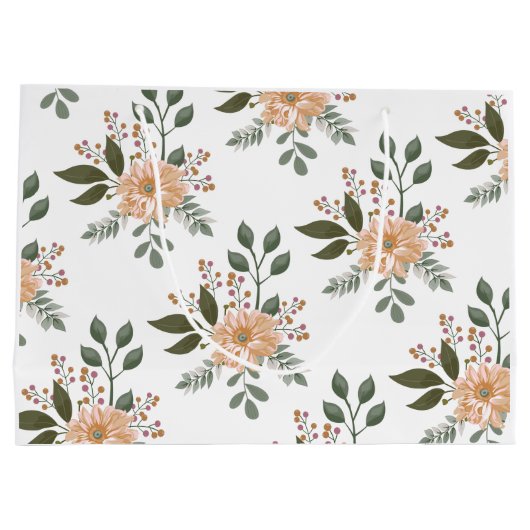 花柄 - ギフトバッグ (裏面)