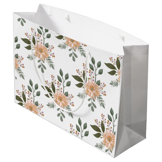 花柄 - ギフトバッグ (裏面アングル)