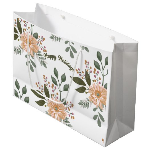 花柄 - ギフトバッグ (正面アングル)