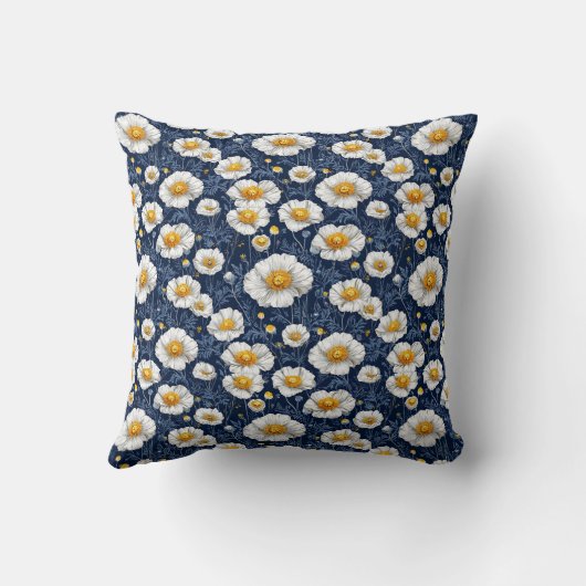 花柄 クッション (裏面)