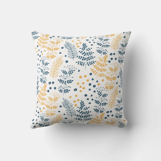 花柄 クッション (裏面)