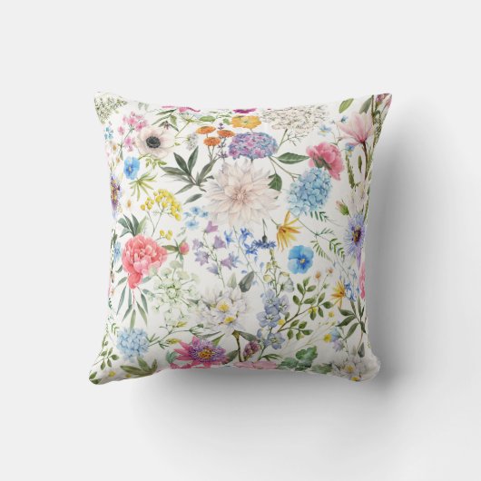 花柄 クッション (裏面)