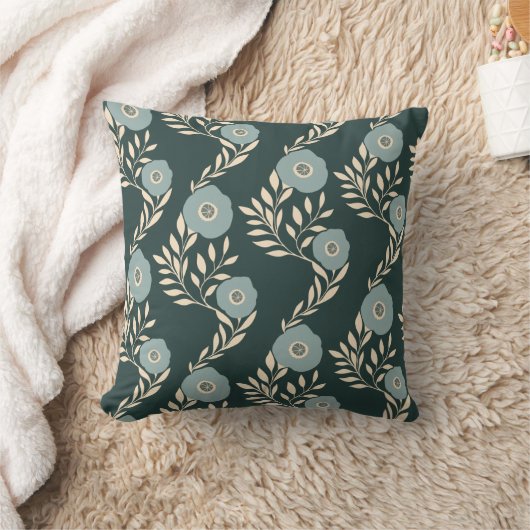 花柄 クッション (ブランケット)