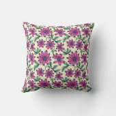 花柄 クッション (裏面)