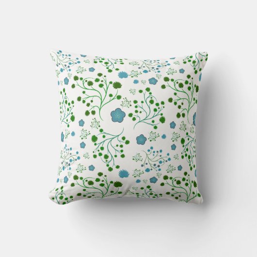 花柄 クッション (正面)