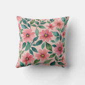 花柄 クッション (裏面)