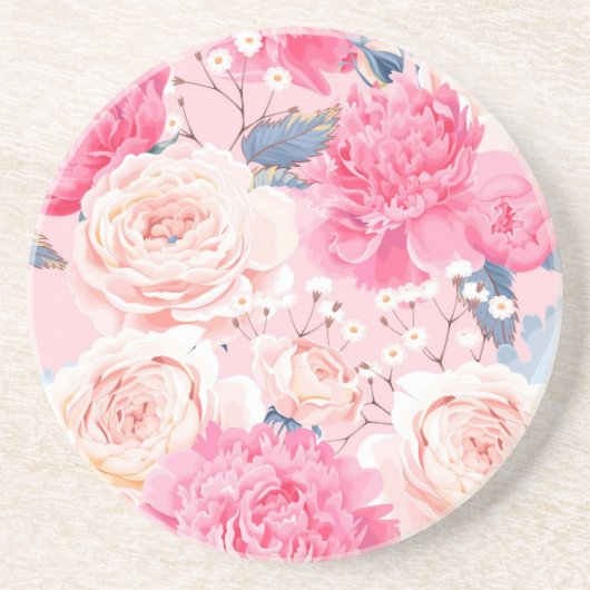 花柄 コースター (正面)