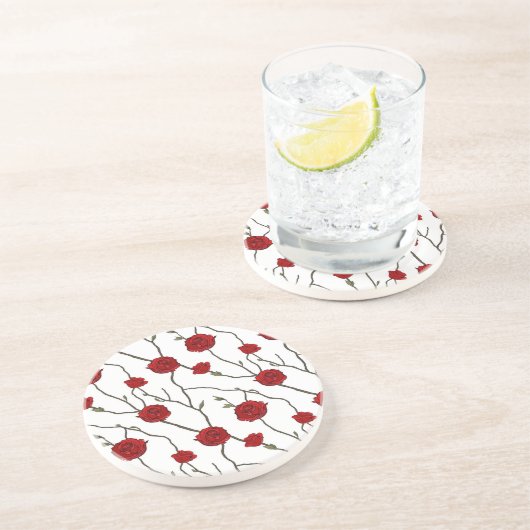 花柄 コースター (側面)