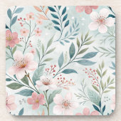 花柄 コースター (正面)