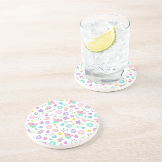 花柄 コースター (側面)