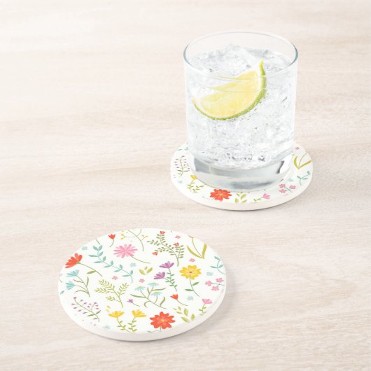 花柄 コースター (側面)