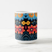花柄 コーヒーマグカップ (中央)