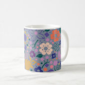 花柄 コーヒーマグカップ (正面右)