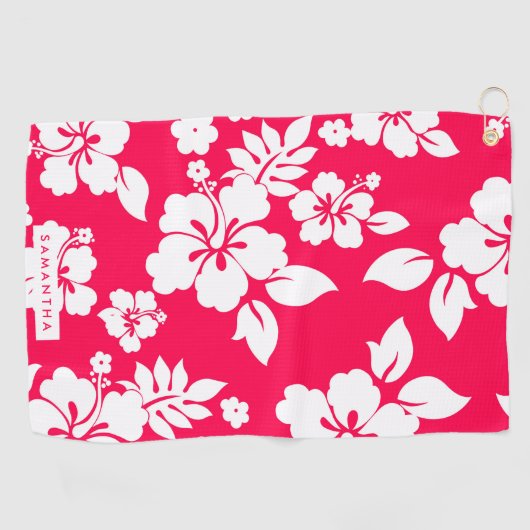 花柄 ゴルフタオル (横)