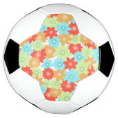 花柄 サッカーボール (回転)