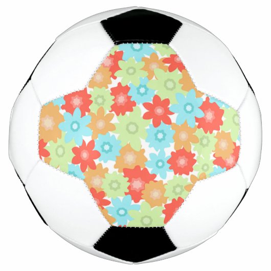 花柄 サッカーボール (正面)