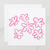 花柄 サンキューカード (正面/裏面)