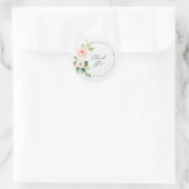 花柄 サンクス エンベロープ シール パーティー スティッカー (バッグ)