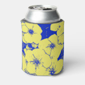 花柄 サンシャイン イエロー ブルー 缶クーラー (缶裏面)