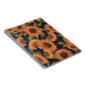 花柄 サーフェス パターン-ファッション デコレーション トロピカル ノートブック (右側)