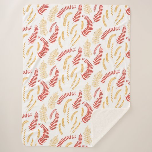 花柄 シェルパブランケット (正面)