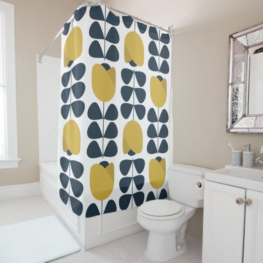 花柄 シャワーカーテン (インサイチュ)