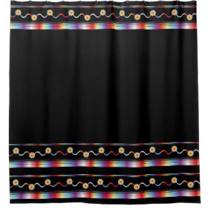 花柄 シャワーカーテン