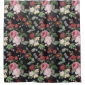 花柄 シャワーカーテン (正面)