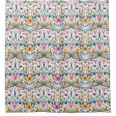 花柄 シャワーカーテン (正面)