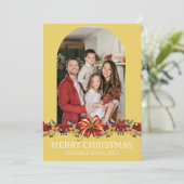 花柄 シンプル エレガント ファミリー クリスマス フォト (スタンド正面)