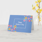 花柄 シンプル 折り畳み グリーティング/母の日 カード (黄色い花)
