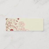 花柄 スキニー名刺 (裏面)