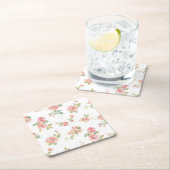 花柄 スクエアペーパーコースター (インサイチュ)