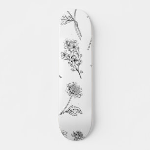 花柄 スケートボード