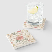 花柄 ストーンコースター (横)