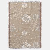 花柄 スローブランケット (正面縦)