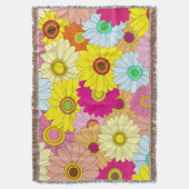 花柄 スローブランケット (正面縦)