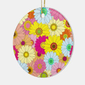 花柄 セラミックオーナメント (左)