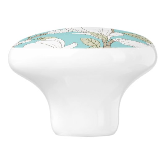 花柄 セラミックノブ (側面)