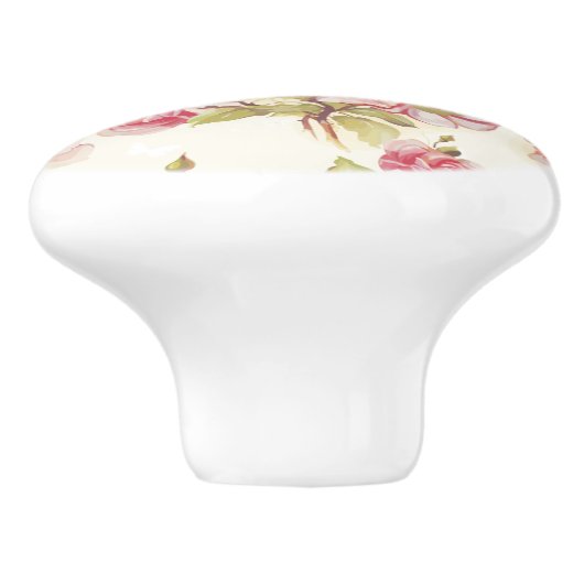 花柄 セラミックノブ (側面)