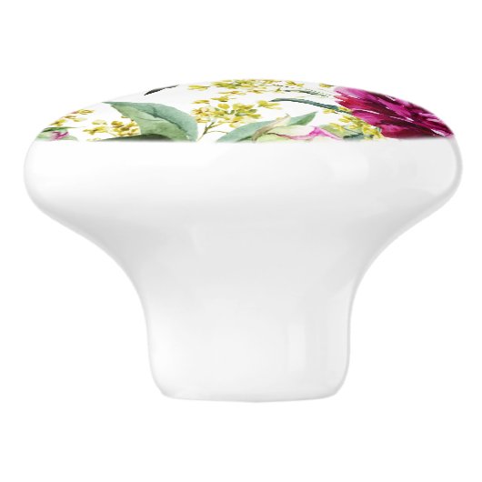 花柄 セラミックノブ (側面)