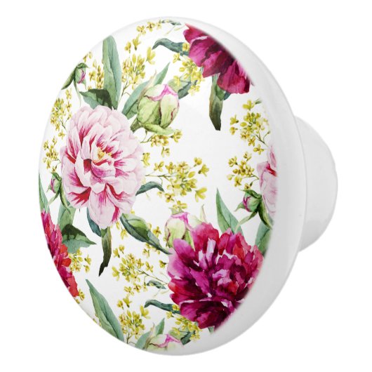 花柄 セラミックノブ (右)