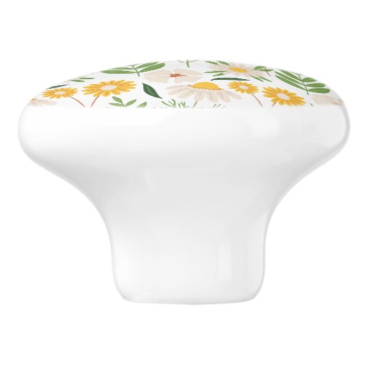 花柄 セラミックノブ (側面)