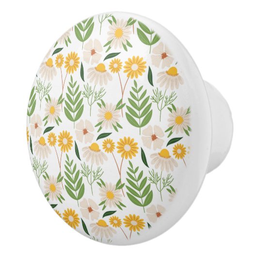 花柄 セラミックノブ (右)